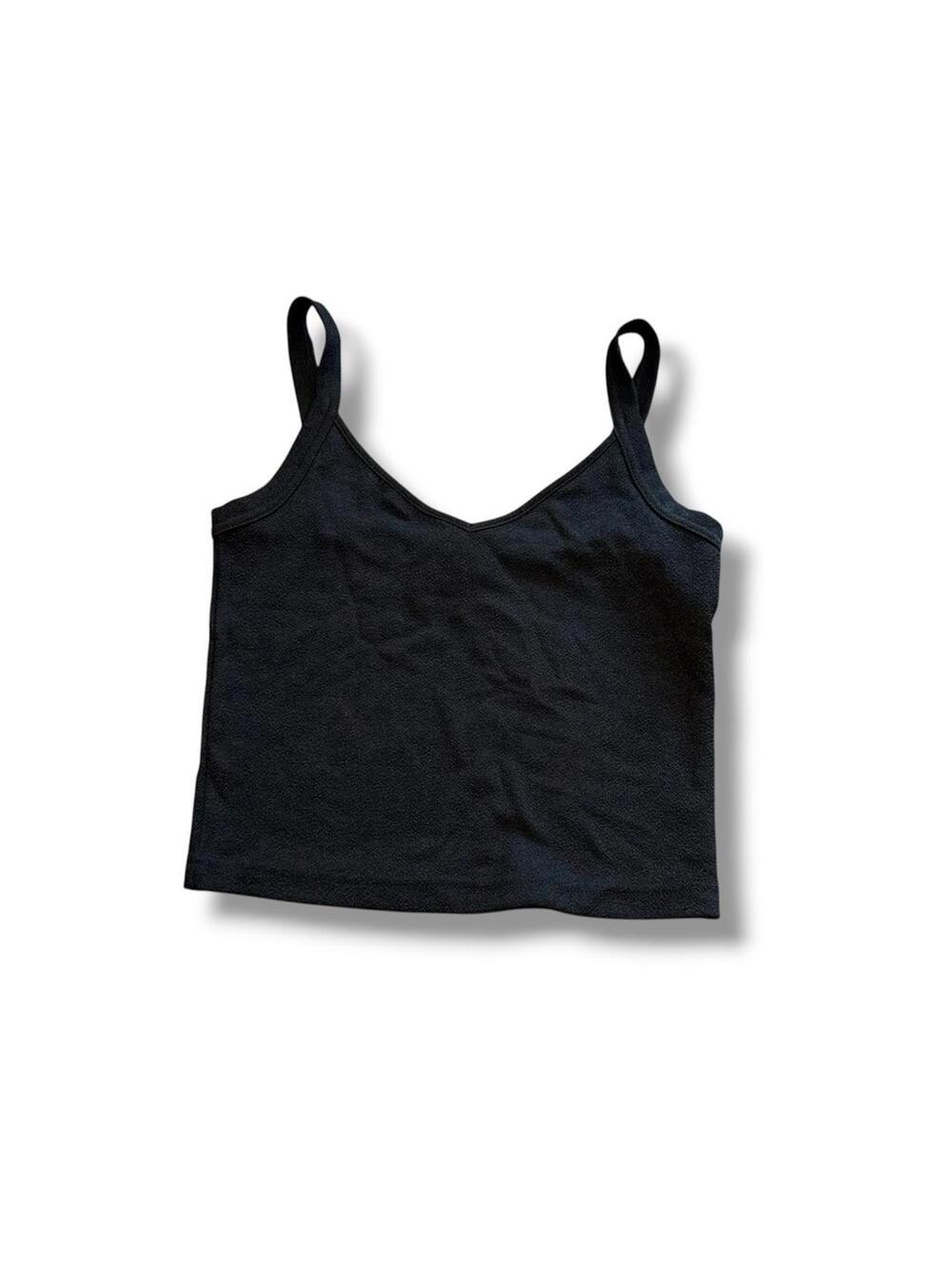 A. Byer Women's Black Crop-top